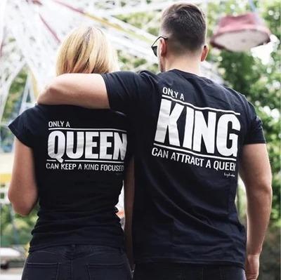 👑 Only a King & Queen Shirts – Matching Couple Tees