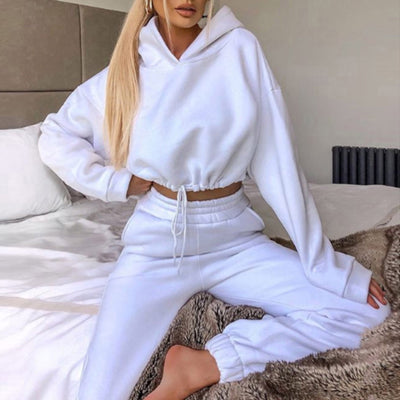 Jogging Suits for Women – 2-Piece Tracksuit with Hoodie & Long Pants