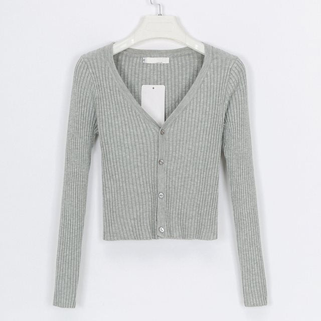 Slim Fit Women’s Sweater Cardigan – Soft Knit Lightweight Long Sleeve