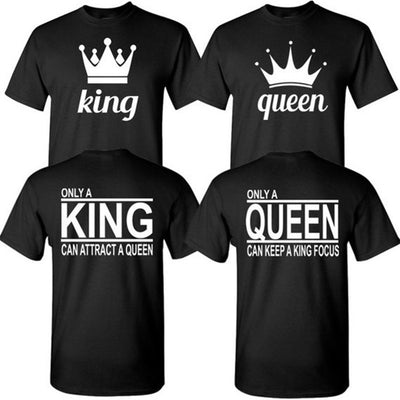 👑 Only a King & Queen Shirts – Matching Couple Tees