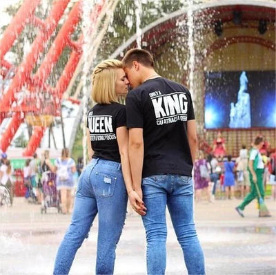 👑 Only a King & Queen Shirts – Matching Couple Tees