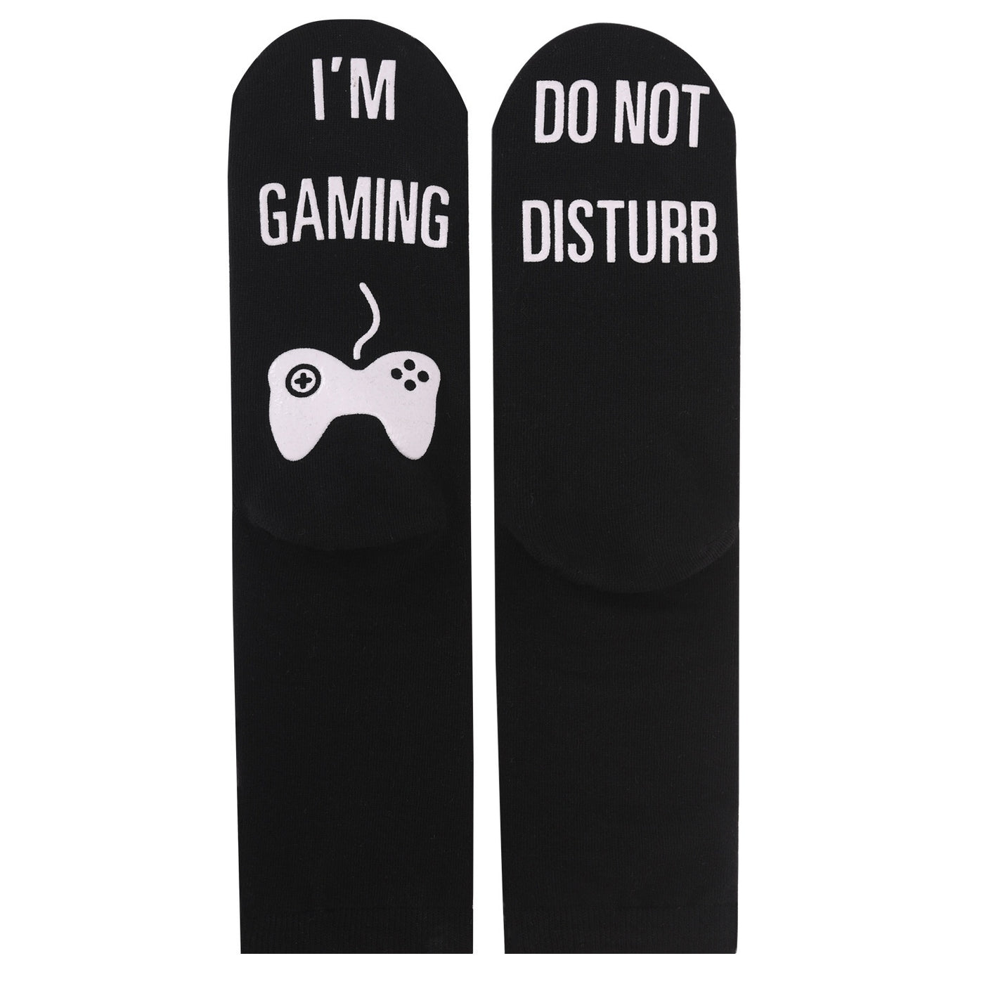 🧵 Men’s Pure Cotton Socks – Letter Print Mid-Calf Socks