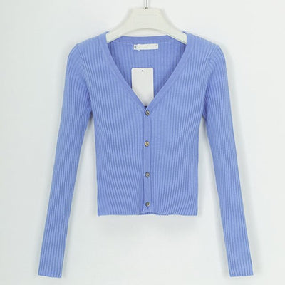 Slim Fit Women’s Sweater Cardigan – Soft Knit Lightweight Long Sleeve