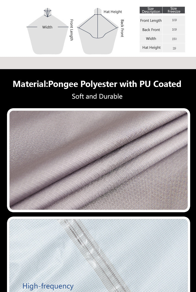🌦️ Multifunctional Riding Raincoat – Outdoor Poncho