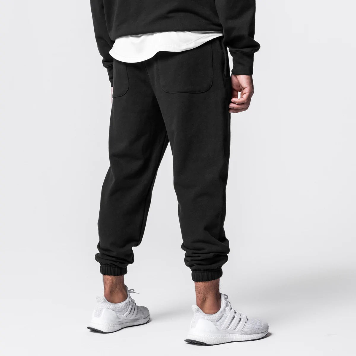 🏋️ Men’s Cotton Hoodies & Training Tracksuit Set – Pullover Hoodie with Pants
