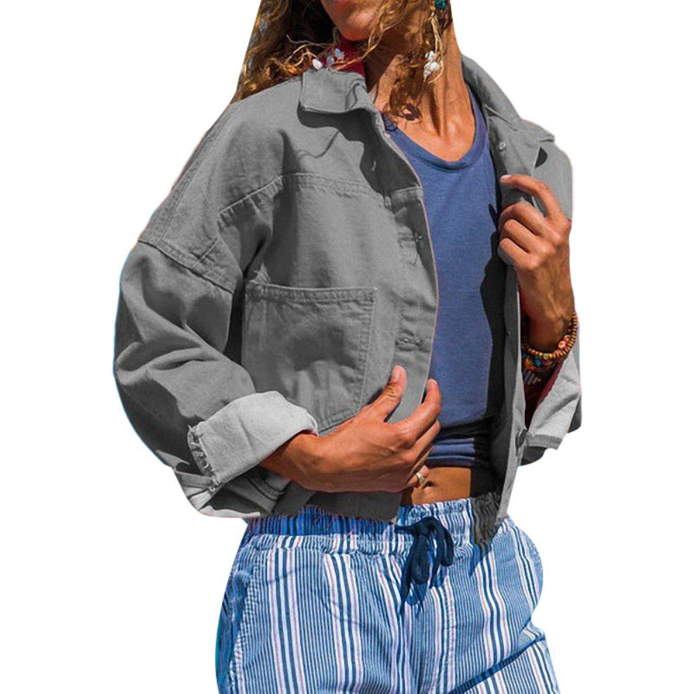 👕 Denim Button Jacket