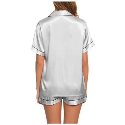 Ladies Pajamas Set – Soft Polyester Short Sleeve Nightwear