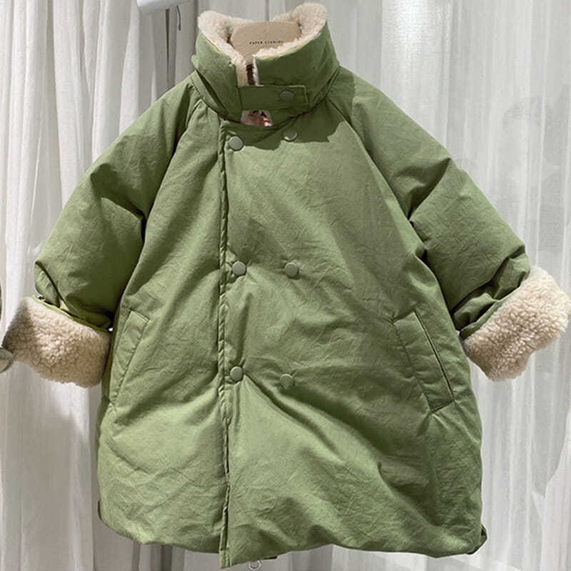Winter Cotton Coat for Kids – Thick Warm Zipper Jacket