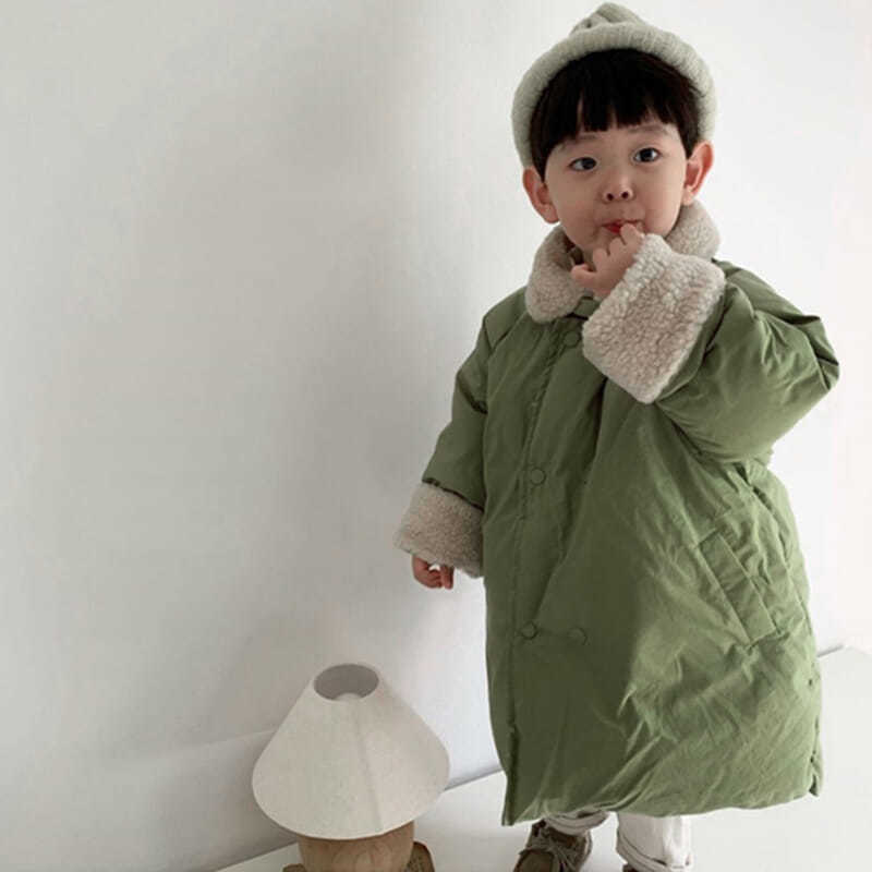 Winter Cotton Coat for Kids – Thick Warm Zipper Jacket