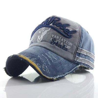 🧢 Retro Denim Baseball Cap – Unisex Vintage Style