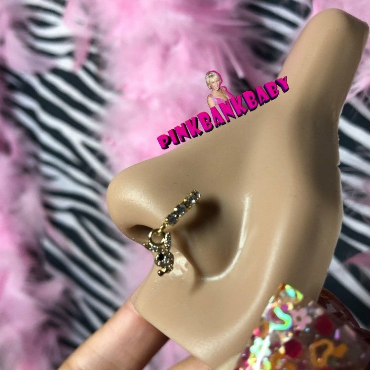 💎 Diamond Circle Nose Piercing Jewelry